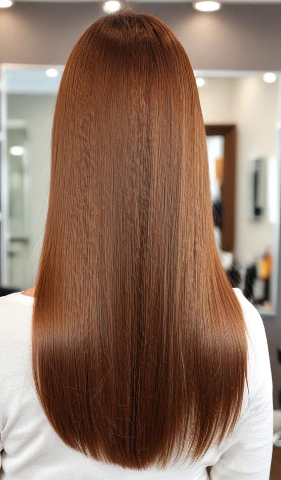 Chestnut Brown with Sleek Shine, , Hair colours for women, Hair colour highlights, Hair Colour Brown, hair colours names, hair colour ideas, Hair colour for women