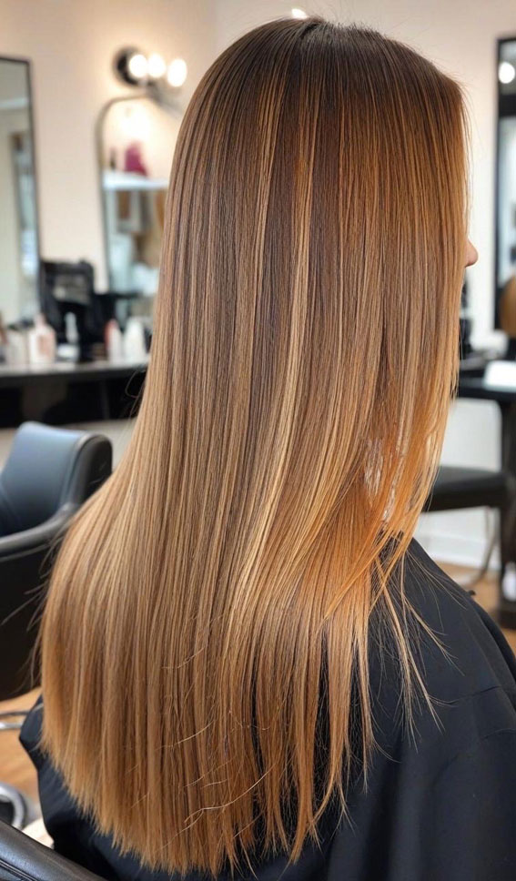 Warm Honey Balayage, , Hair colours for women, Hair colour highlights, Hair Colour Brown, hair colours names, hair colour ideas, Hair colour for women