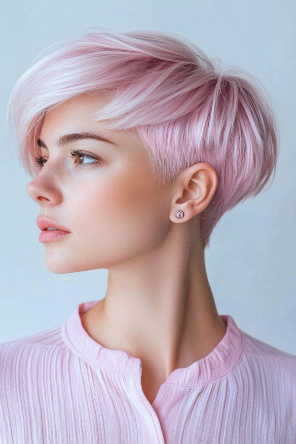 Cotton Candy Pixie Bob, pixie haircuts, pixie hairstyle, pixie haircut, short haircut, Pixie haircut gallery, Pixie haircut for women, Pixie haircuts 2024, Long pixie cut, Medium pixie haircut gallery, Pixie hairstyles for fine hair