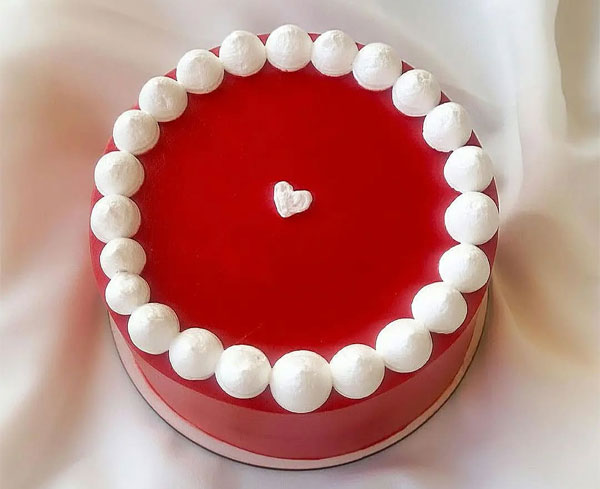 Red Velvet Elegance with a Sweet Twist Valentine’s Day Cake, valentines cake