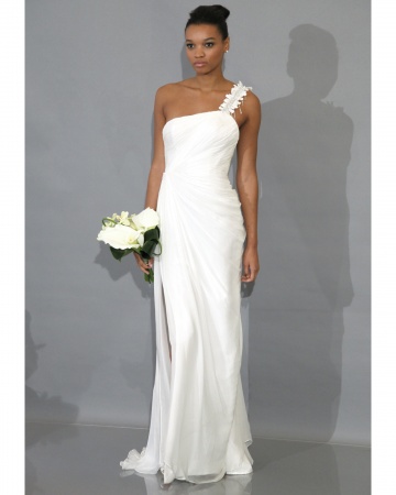 one shoulder wedding dress uk