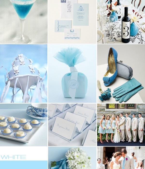 blue white wedding colors palette 1 - I Take You | Wedding Readings ...