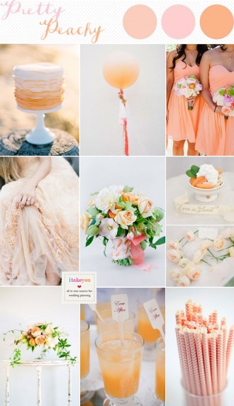 Peach Wedding Inspirationpeach Wedding Colour Schemes 9160