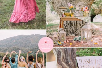 Pink bohemian wedding colours | Bohemian Wedding Theme | https://www.itakeyou.co.uk/wedding/bohemian-wedding-theme #weddingtheme #bohowedding #bohemian