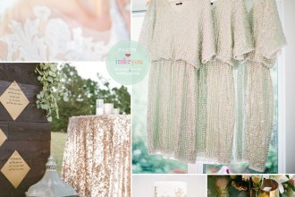 Vintage Garden wedding theme : sage, mint and gold wedding colour | itakeyou.co.uk