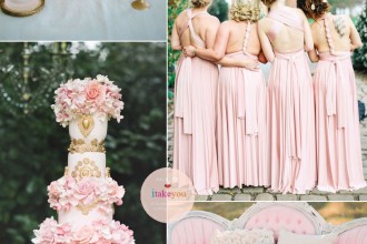 Shades of pink & Rose Quartz Wedding | itakeyou.co.uk