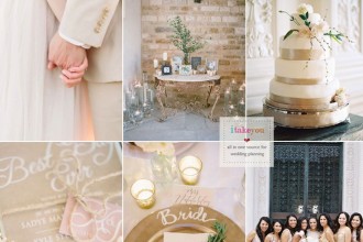 Champagne wedding colors schemes | itakeyou.co.uk