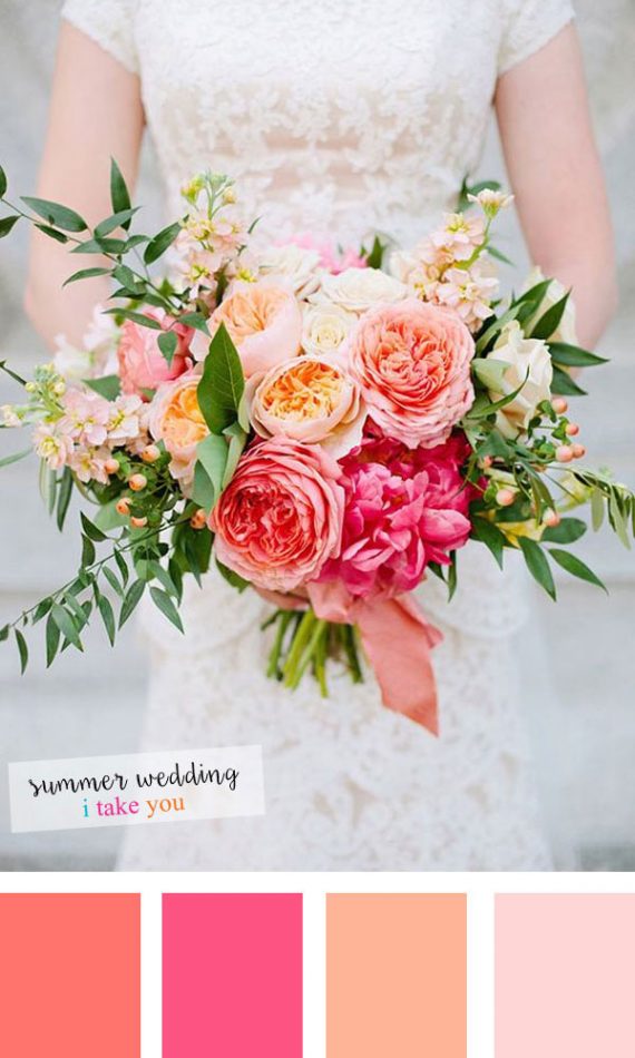 Summer Wedding colours : 5 Fresh Color Combinations for Summer Wedding