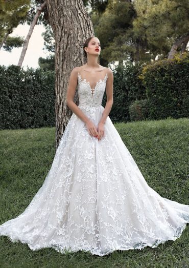 Sleeveless a-line wedding dress by Demetrios 2020 Wedding Dresses