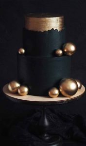 35 Breathtaking black wedding cakes for eternal couple I Take You ...