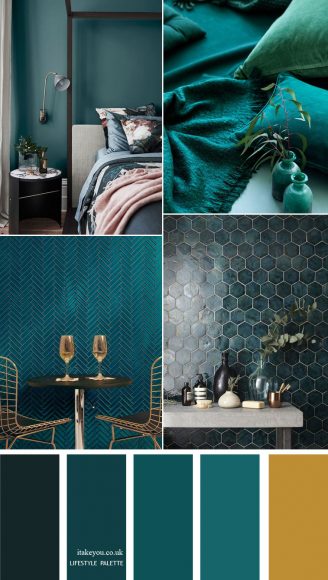 Teal color home decor Idea - Teal Home color palette