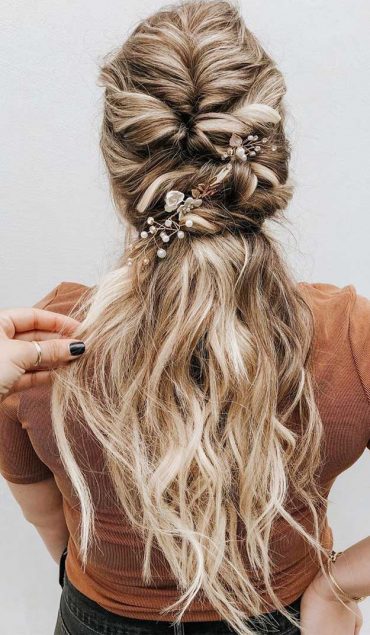 57 Gorgeous Wedding Hairstyles For A Gorgeous Rustic Wedding I Take You ...