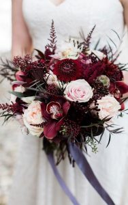 Autumn Wedding in Burgundy, Deep Red, Navy and Terracotta with Blush ...