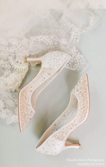 Best White & Ivory Wedding Shoes For Every Venue, Lace Bridal Heels