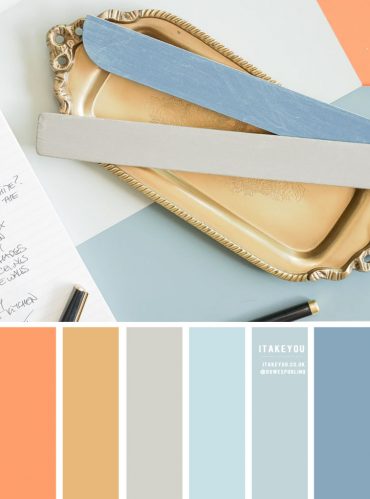 Color Inspiration : Gold , Blue and Grey I Take You | Wedding Readings ...