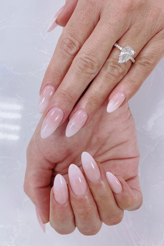 ombre nails, nails, bride nails, wedding nails, ombre wedding nails, ombre bridal nails, gel nails, pink nails