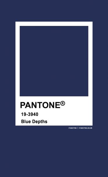 Pantone Color : Pantone Blue Depths I Take You | Wedding Readings ...