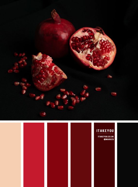 Red Pomegranate color combos I Take You | Wedding Readings | Wedding ...