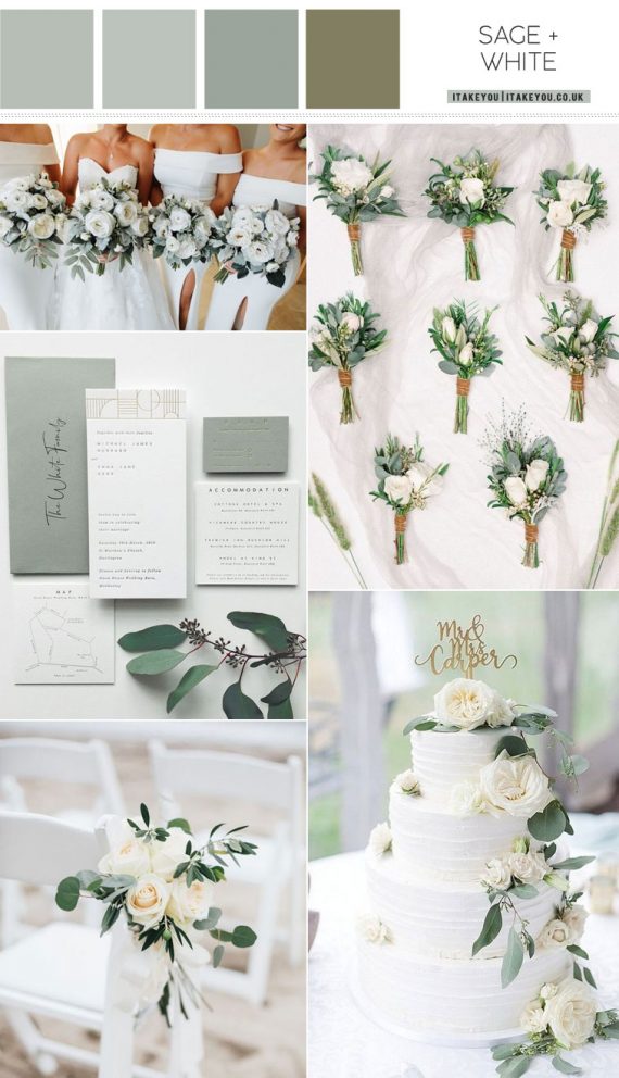 Sage and White Wedding Color Palette That Absolutely Awesome