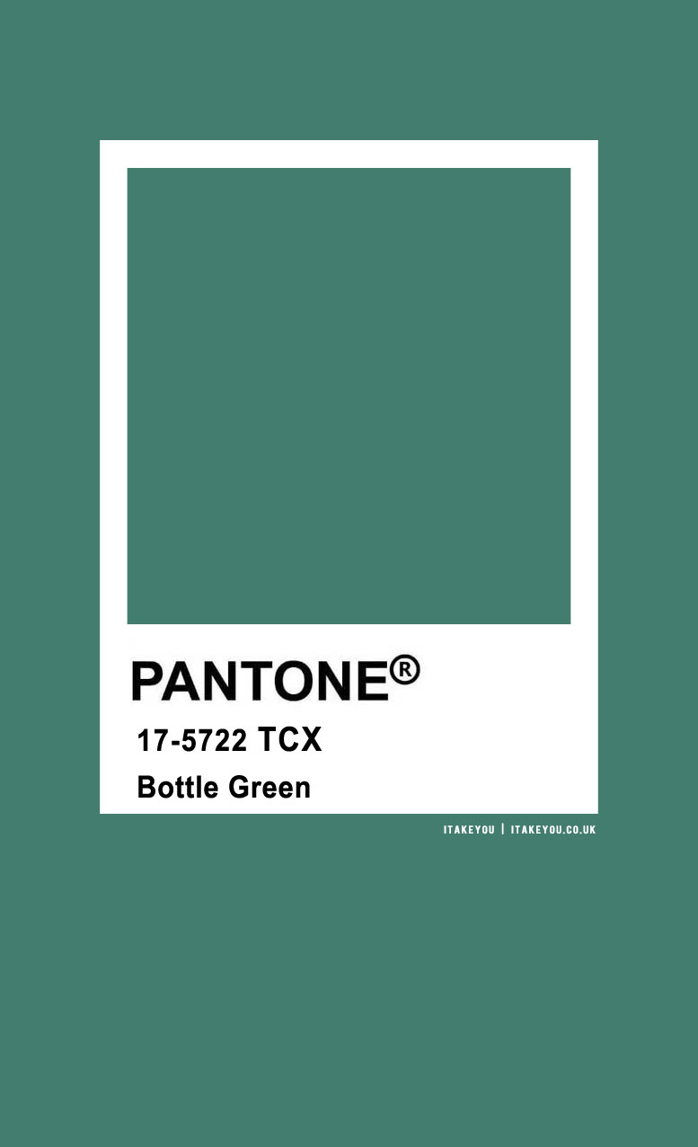 Pantone Color : Pantone Bottle Green I Take You