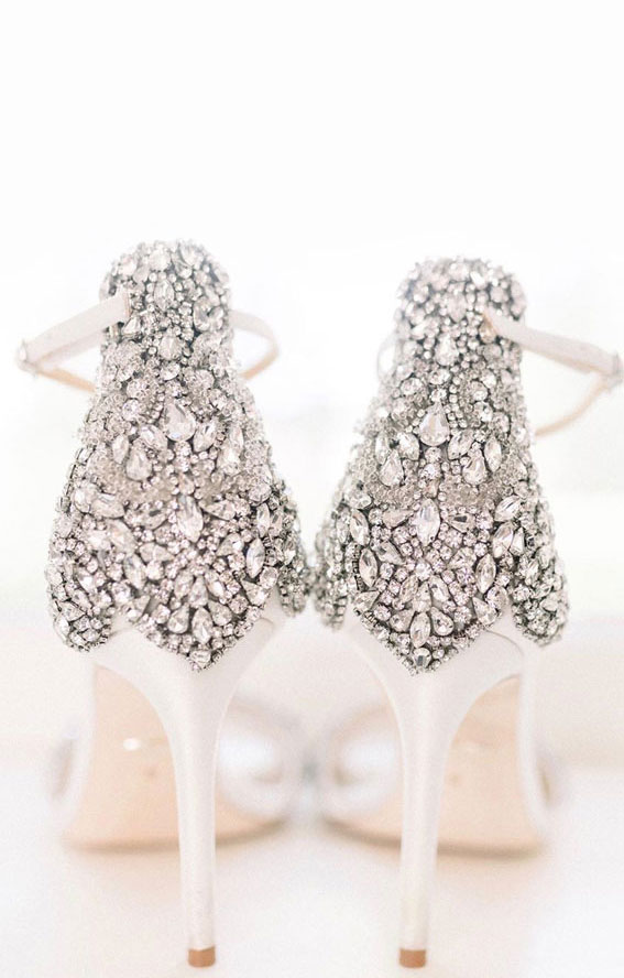 White & Ivory Satin Block Heel Wedding Sandals With Perla Ankle Strap Women Wedding  Shoes, Bridal Shoes, Wedding Heels - Etsy