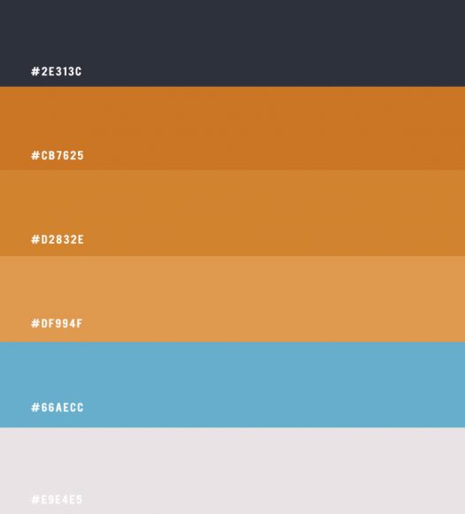 Brown Terracotta and Blue Colour Scheme – Colour Palette #43 I Take You ...