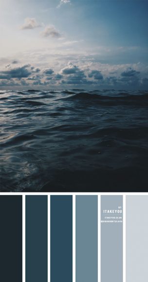 Deep ocean colour scheme – Colour Palette #42 I Take You | Wedding ...