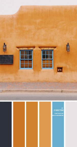 Brown Terracotta and Blue Colour Scheme – Colour Palette #43 I Take You ...