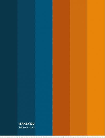 Dark blue and saffron colour scheme , complementary color scheme