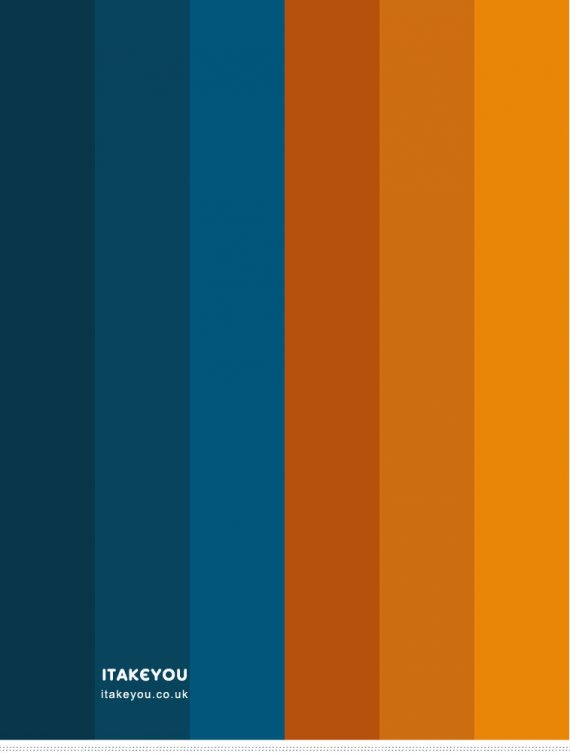 Dark blue and saffron colour scheme , complementary color scheme