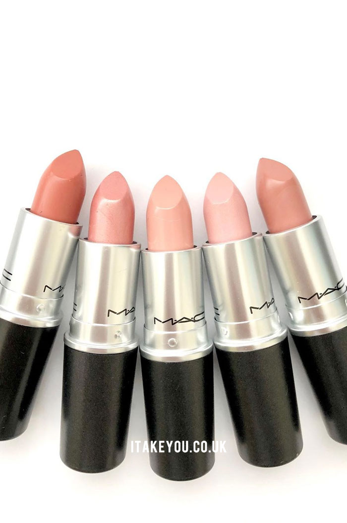 mac light pink lipstick swatches
