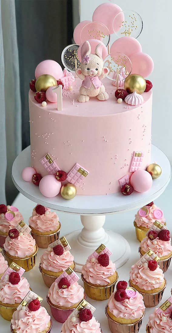 1st birthday cake, Baby shower cake for girls tutorial+recipe by Cake  Advisor - YouTube