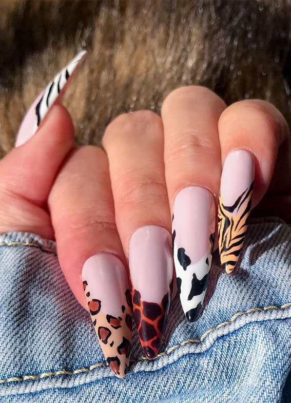 Animal print nail designs 2020, Leopard nails design