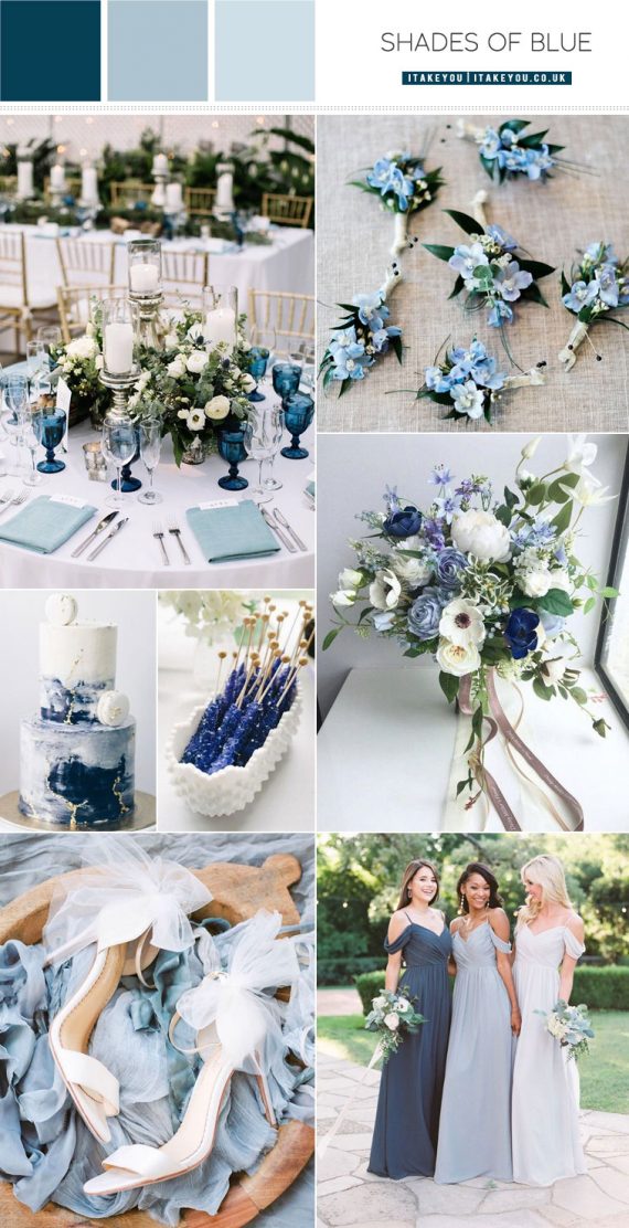 Shades Of Blue Wedding Colour Theme Something Blue Wedding Ideas 8217