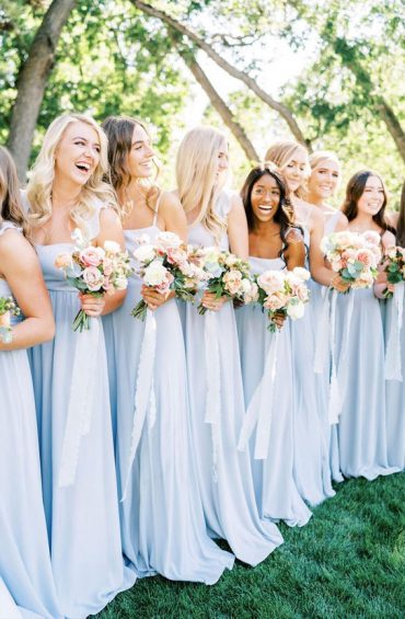 Shades of blue wedding colour theme { Something Blue Wedding Ideas }