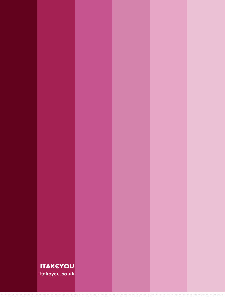 dark pink to pink red Color Palette