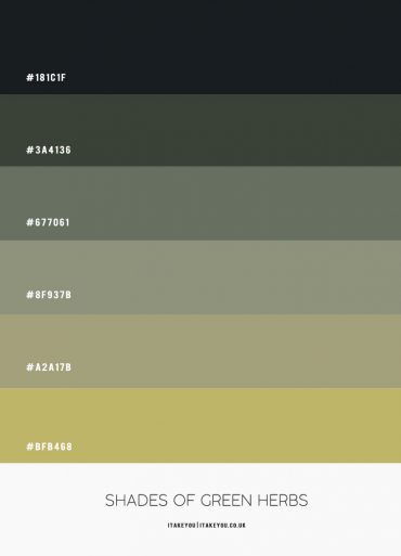 Shades of Green Herb Colour Combo – #Sage Colour Palette