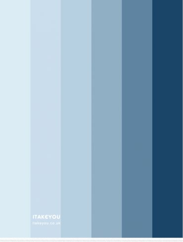 Blue Winter Colour Palette { Shades Of Blue Colour Scheme } | itakeyou