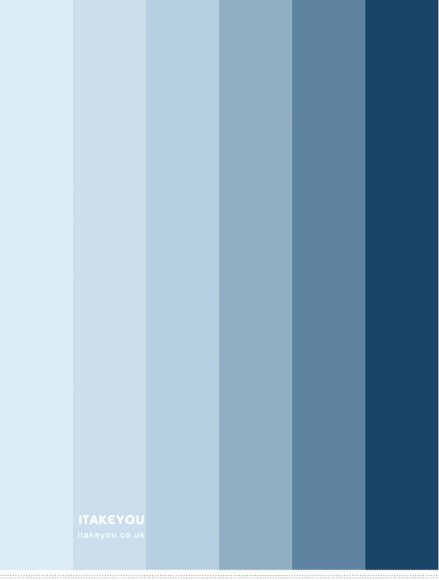 Blue Winter Colour Palette { Shades Of Blue Colour Scheme } | itakeyou