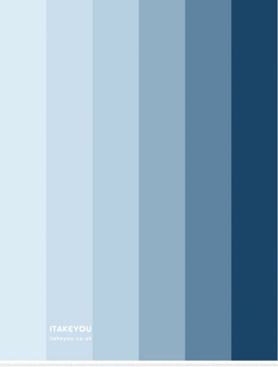 Blue Winter Colour Palette  Shades Of Blue Colour Scheme  | itakeyou