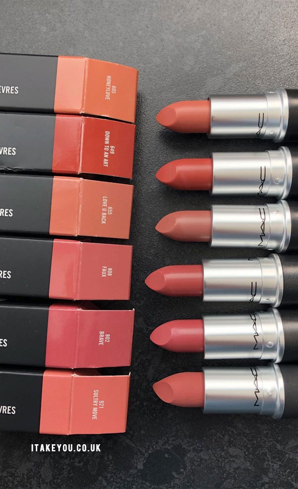popular mac lipstick shades
