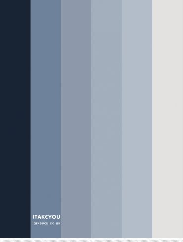 Dusty Blue Bedroom Colour Scheme | Dark blue and dusty blue colors