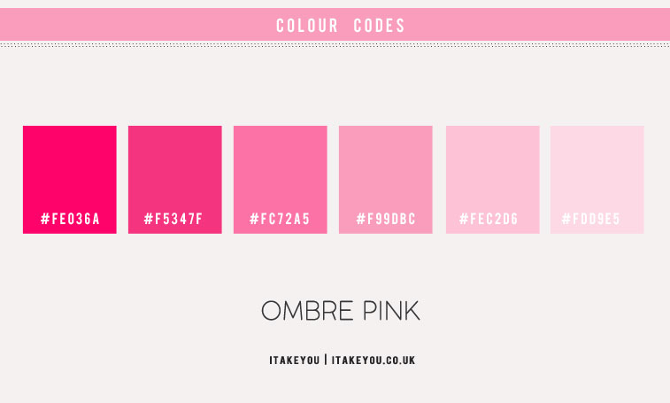 Pink gradient Color Palette