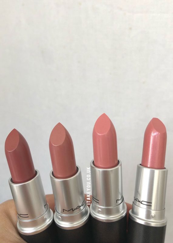 Creme in Your Coffee vs Modesty vs Creme Cup vs Peach Blossom Mac