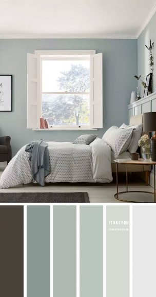 Sage Green Bedroom Colour Scheme | Green Bedroom Colour Ideas