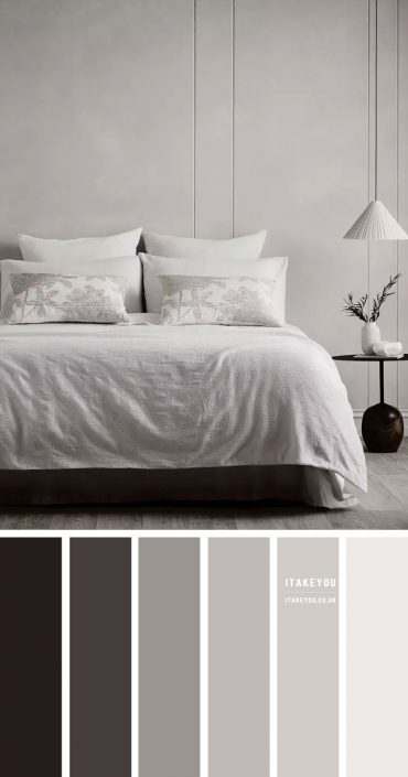 Monochromatic Colour Scheme For contemporary bedroom