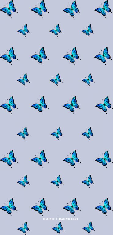 Butterfly wallpaper aesthetic | Blue butterfly wallpaper background designs