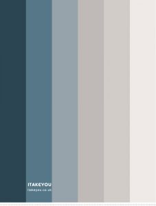 Stormy Colour Scheme For Bedroom { Deep Blue Teal and Grey }