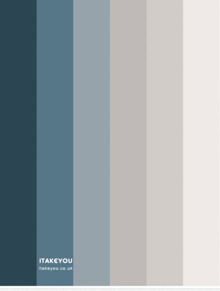 Stormy Colour Scheme For Bedroom { Deep Blue Teal and Grey }