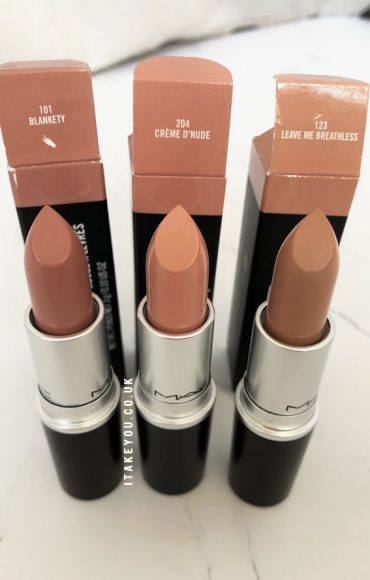 Blankety vs Creme D'Nude vs Leave Me Breathless Mac Lipstick